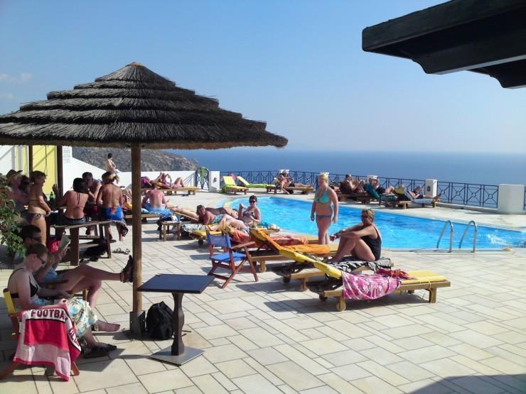 Kolitsani View Hotel Íosz Kültér fotó